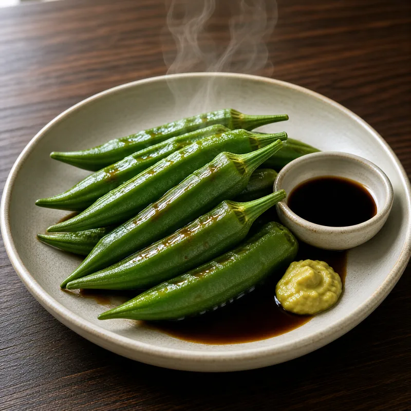 白灼秋葵