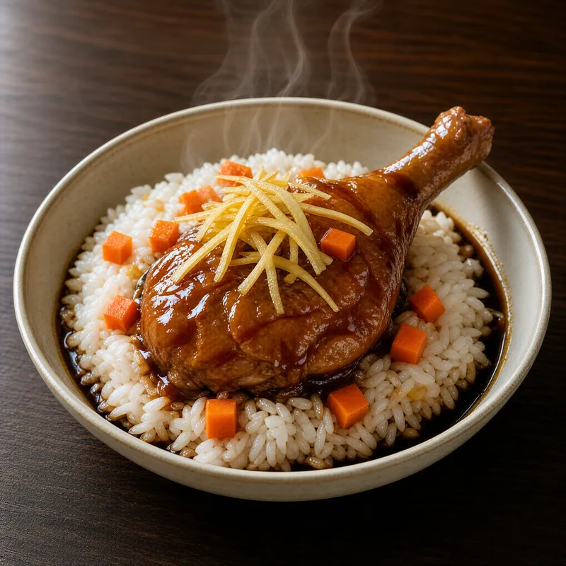 蜜汁鸡腿饭